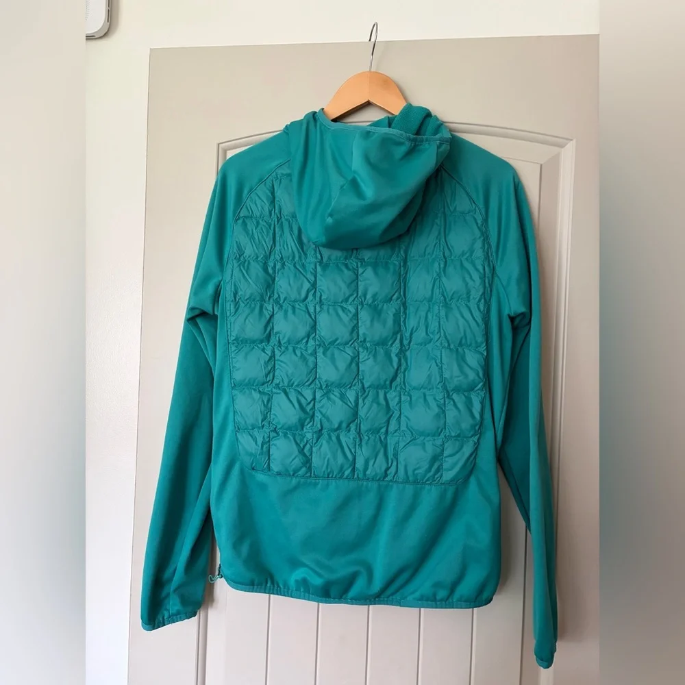The North Face Men's ThermoBall Eco 2.0 Hybrid 1/4 Zip Hoodie - Teal Small
